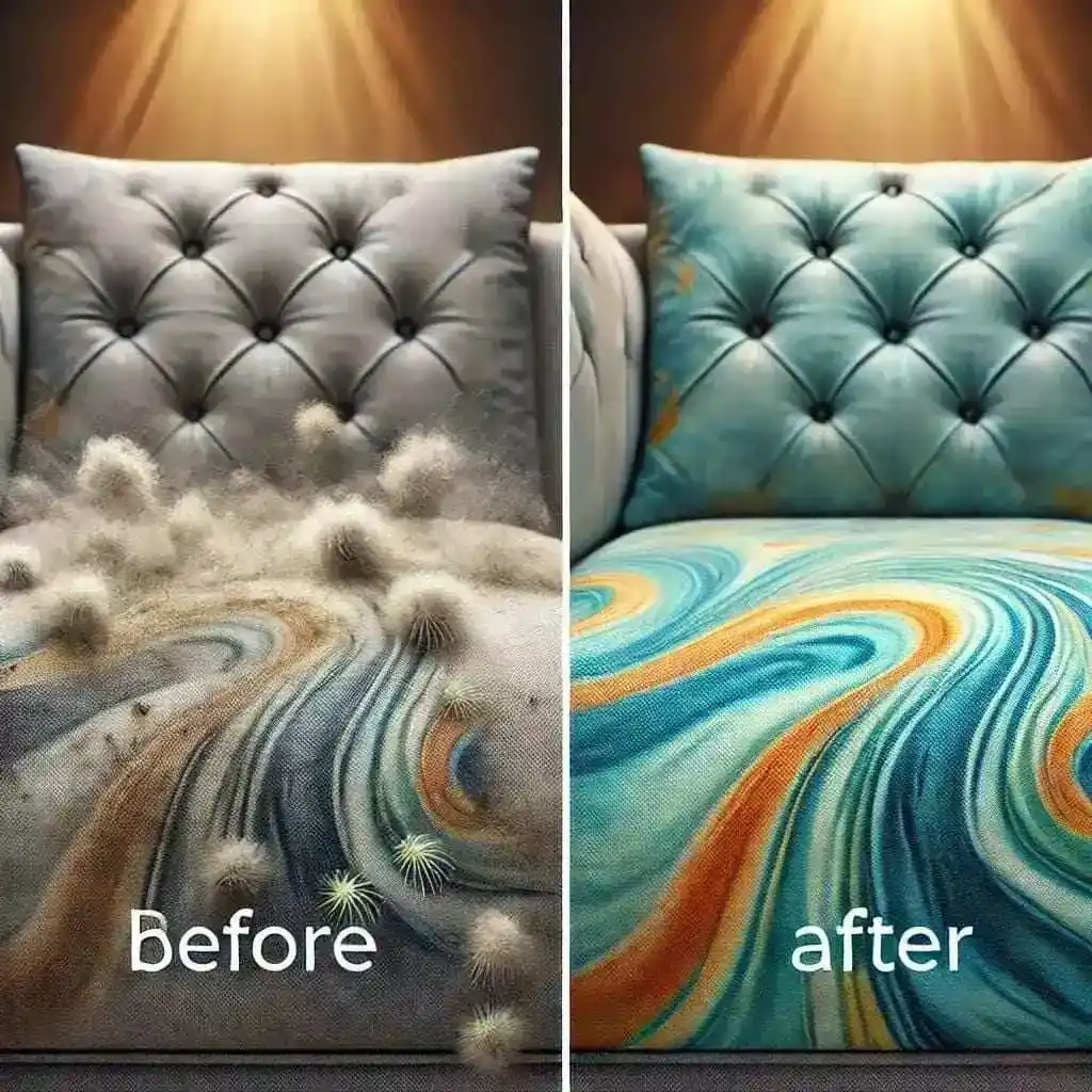 床塾清潔,防蟎抗菌處理前後對比